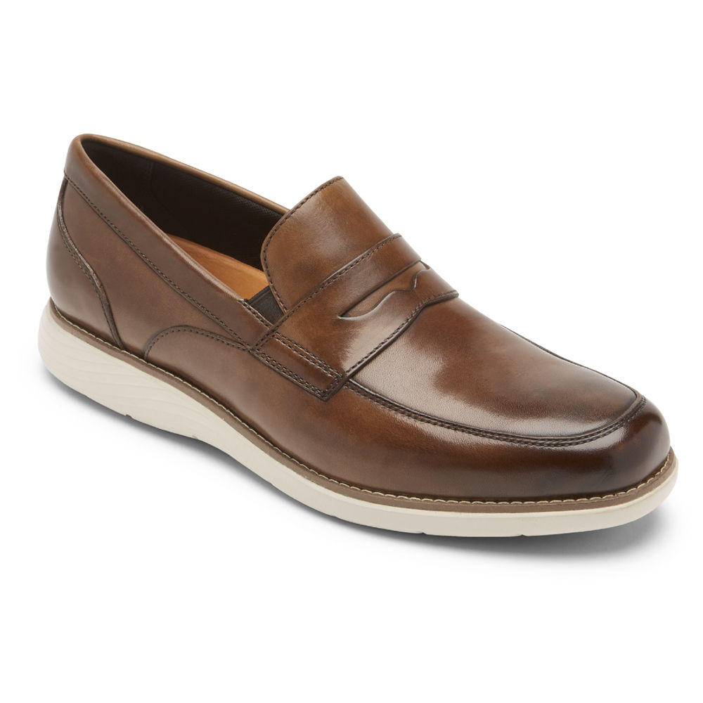 Mocassins Rockport Homem Marrom - Garett Penny - 98047CWLB